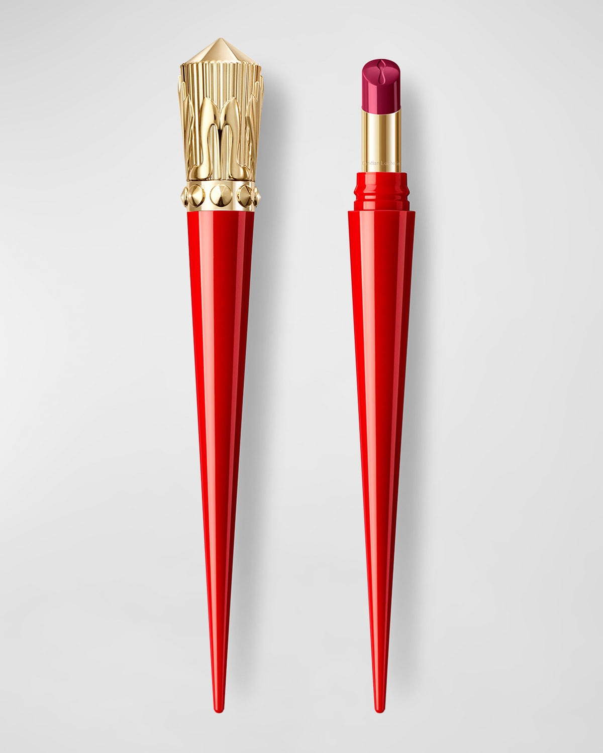 Christian Louboutin Rouge Stiletto Glossy Shine Lipstick In Levita Grape
