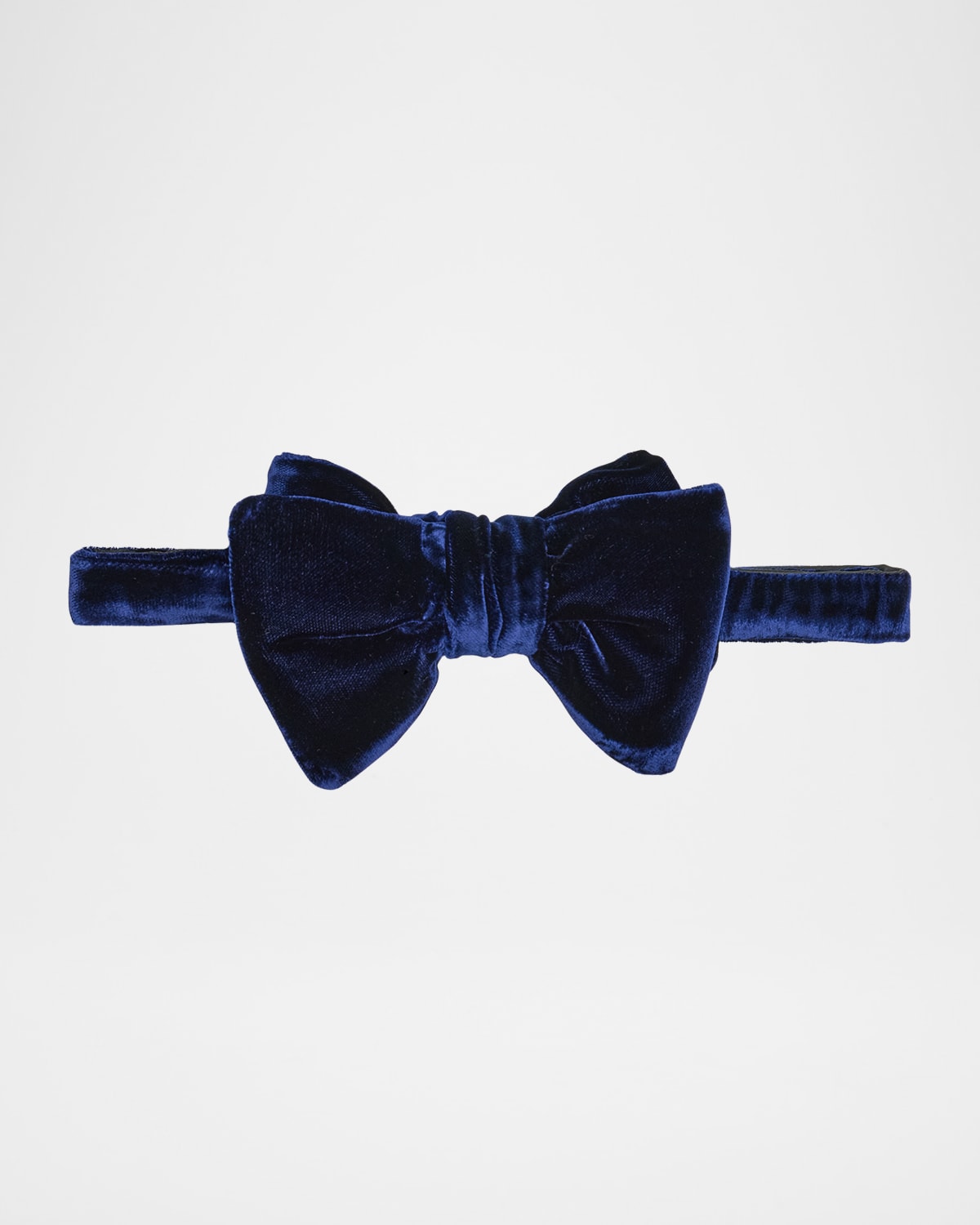 Tom Ford Men's Pre-tied Velvet Bow Tie In Midnight B