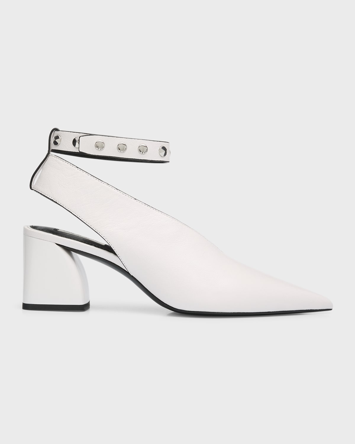 Victory Leather Ankle-Cuff Pumps