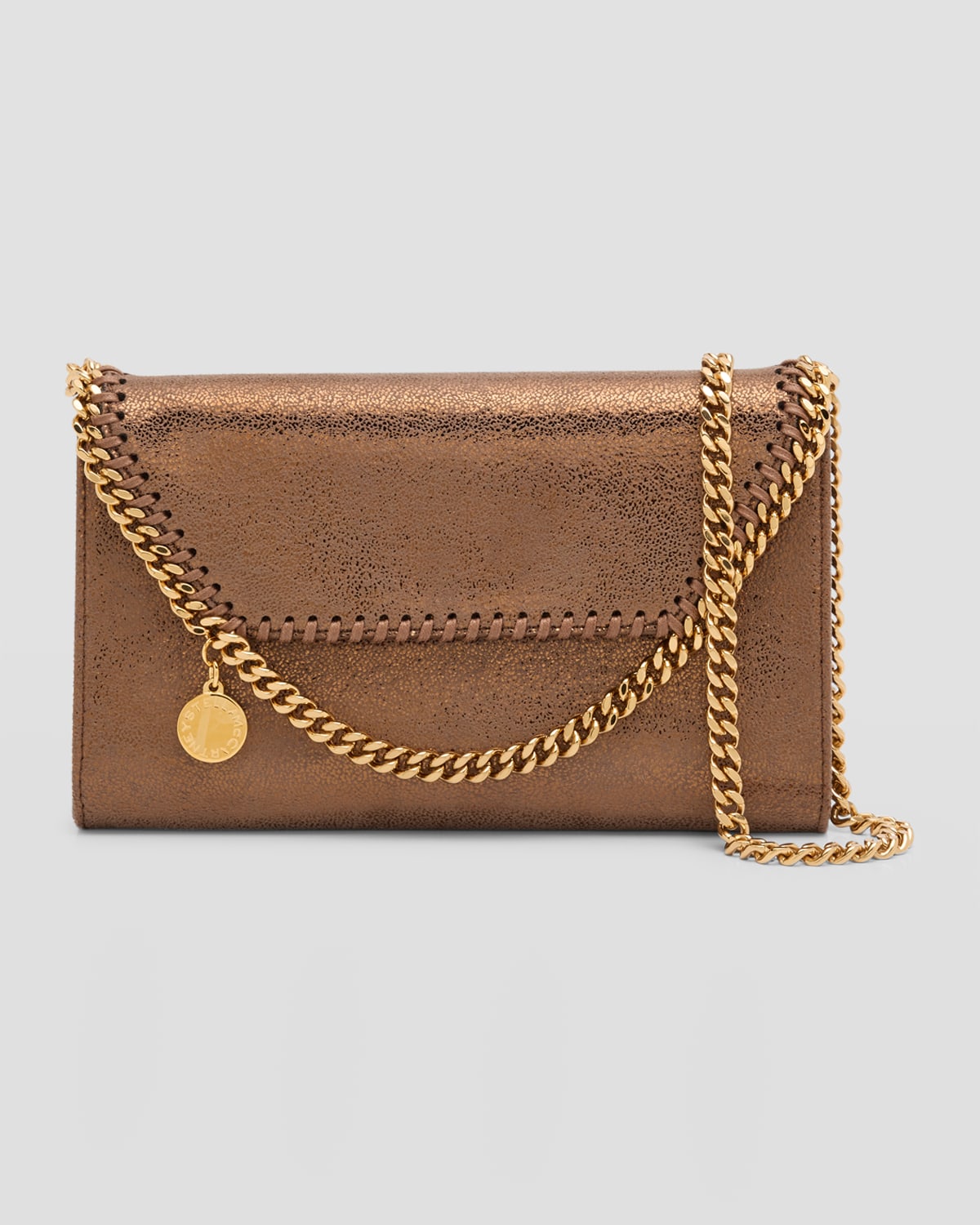 STELLA MCCARTNEY FALABELLA MINI SHIMMER CROSSBODY BAG