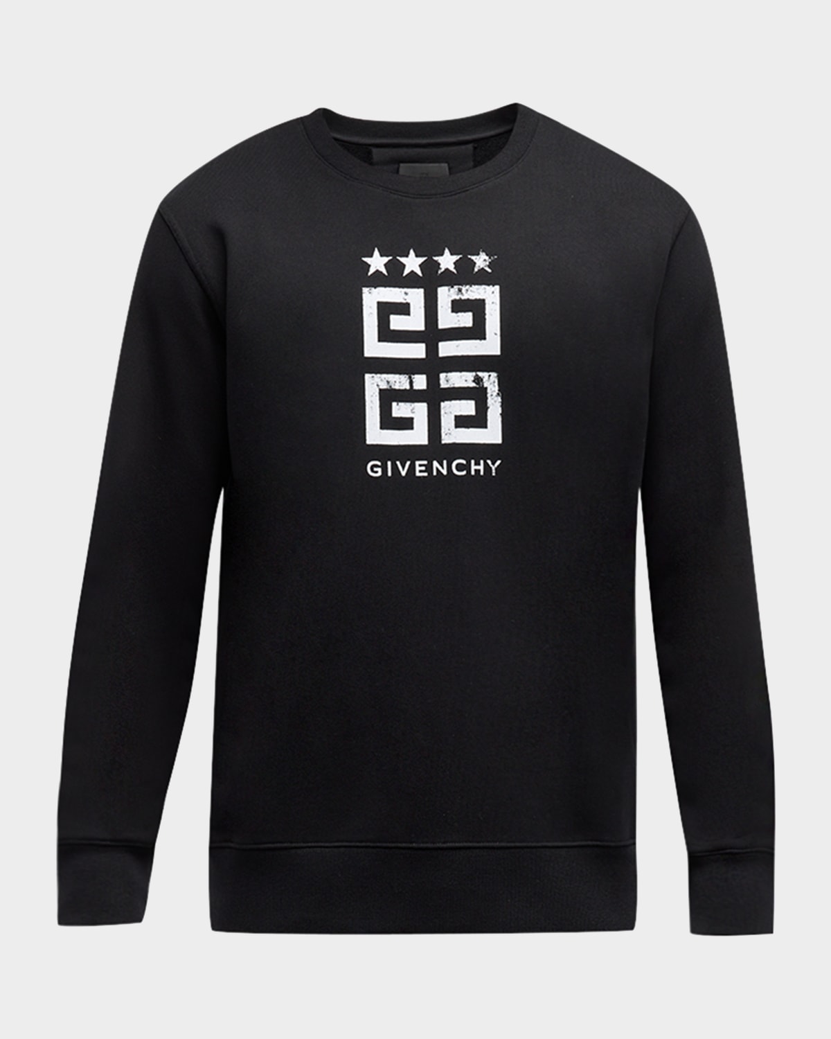 Givenchy Men's 4g Slim-fit Sweatshirt In Black