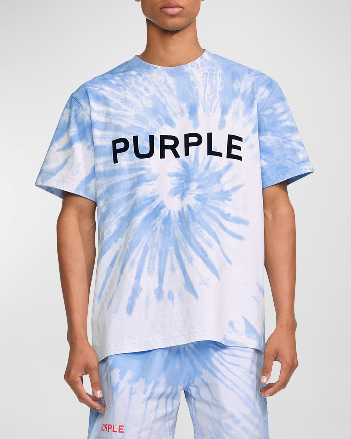 Purple Men's Heavy Jersey Tie-dye T-shirt In Hwt Jersey Ss Tee