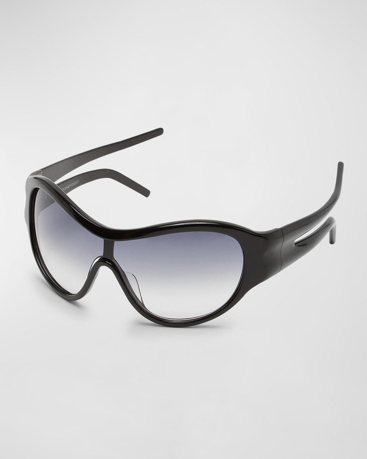 Christopher Esber Uma Acetate Shield Sunglasses In Beluga