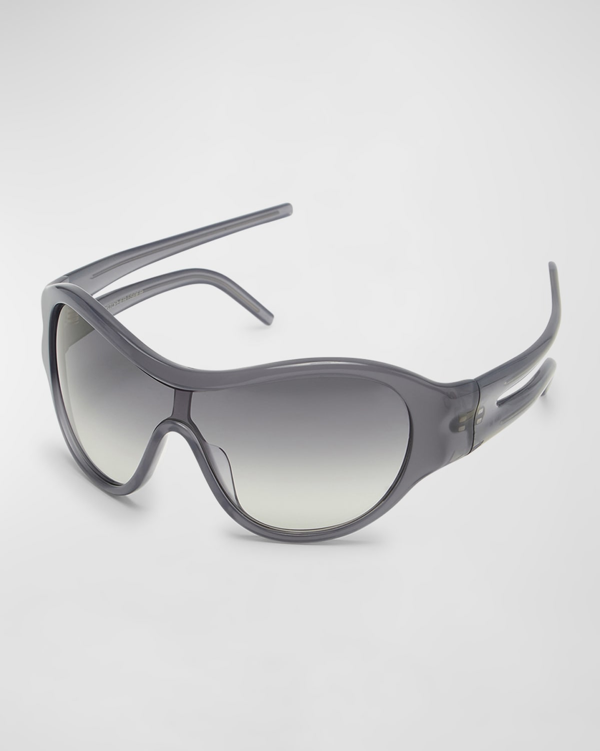 Christopher Esber Uma Acetate Shield Sunglasses In Smoke