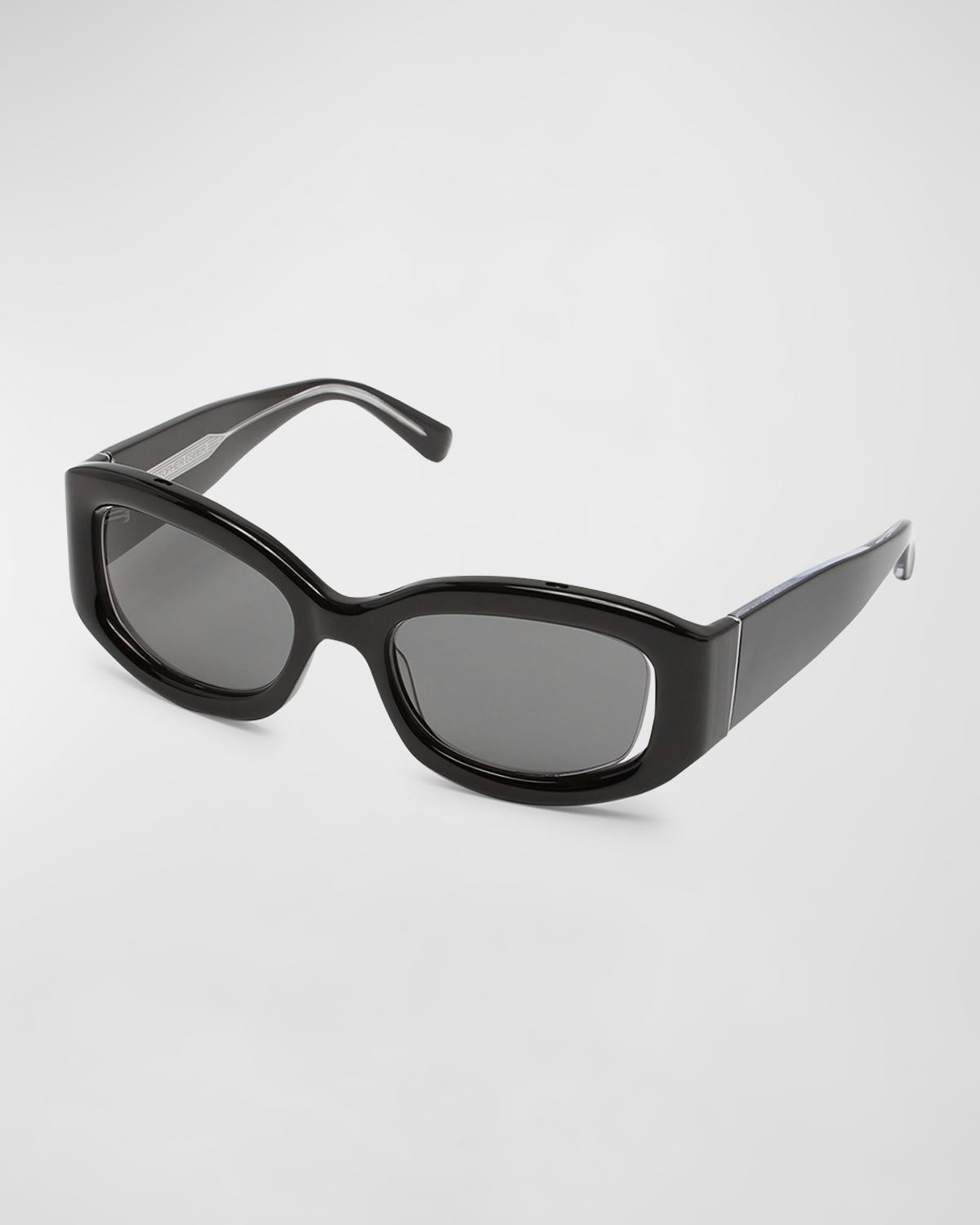 Davies Cut-Out Acetate Rectangle Sunglasses