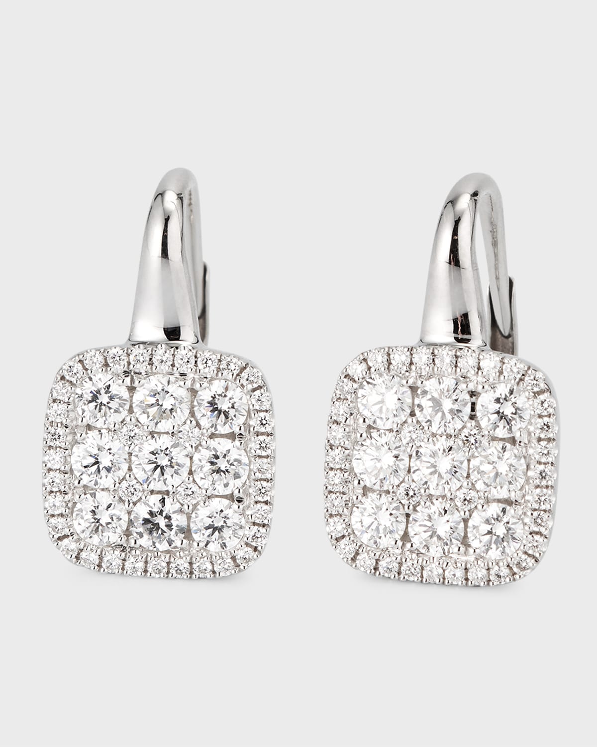 18K White Gold Medium Firenze II Diamond Earrings