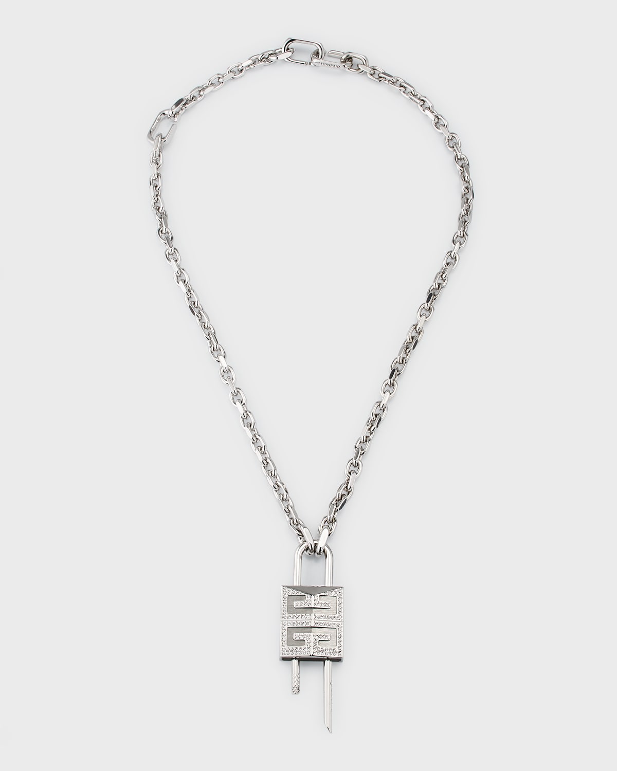 Men's 4G Crystal Lock Pendant Necklace