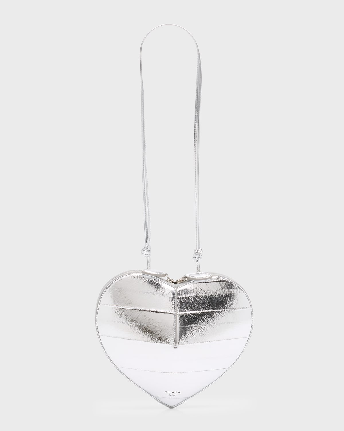 Le Coeur Crossbody in Metallic Eel