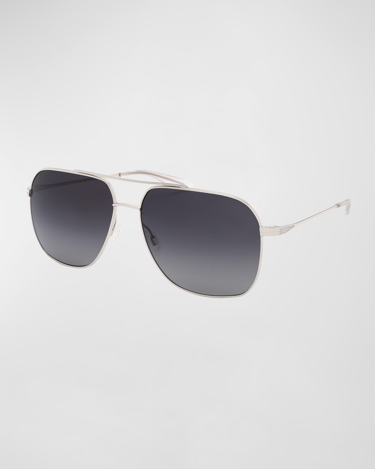 Barton Perreira Men's Aeronaut Titanium Aviator Sunglasses In Gray