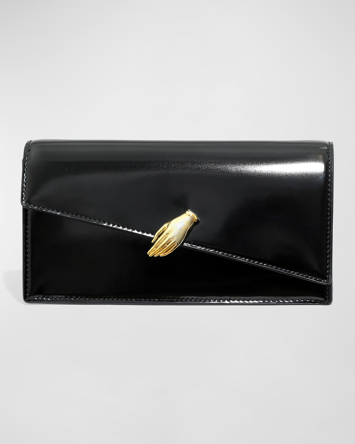 Shop Alexis Bittar In My Dreams Flap Chain Shoulder Bag In Black