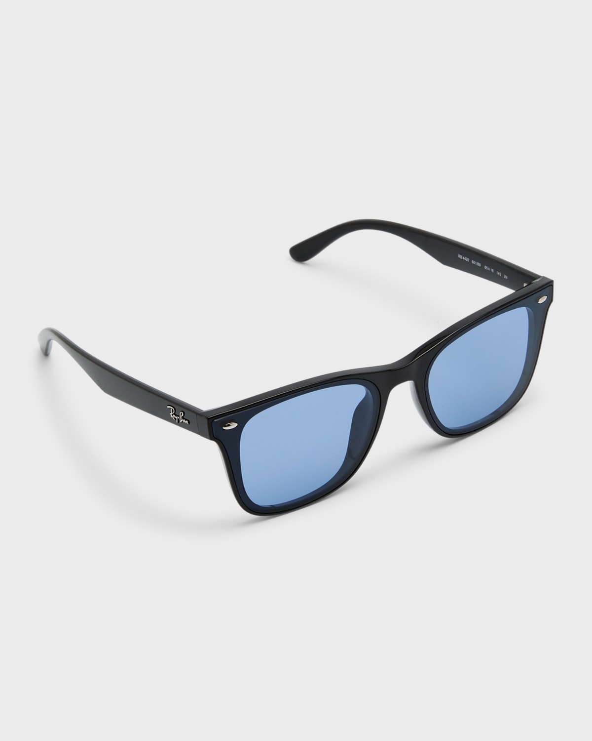 Ray Ban Men's Plastic Square Sunglasses, 65mm In Black