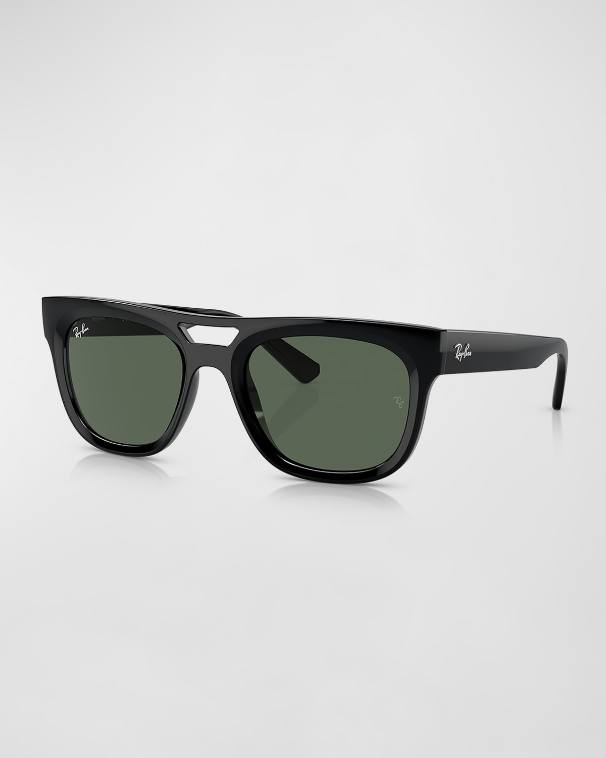 Ray Ban Men's Plastic Square Sunglasses In Black