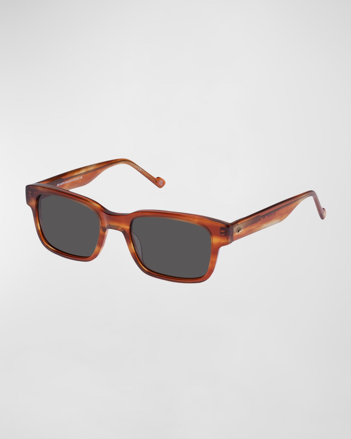 BIO-MITO Horn Acetate Rectangle Sunglasses