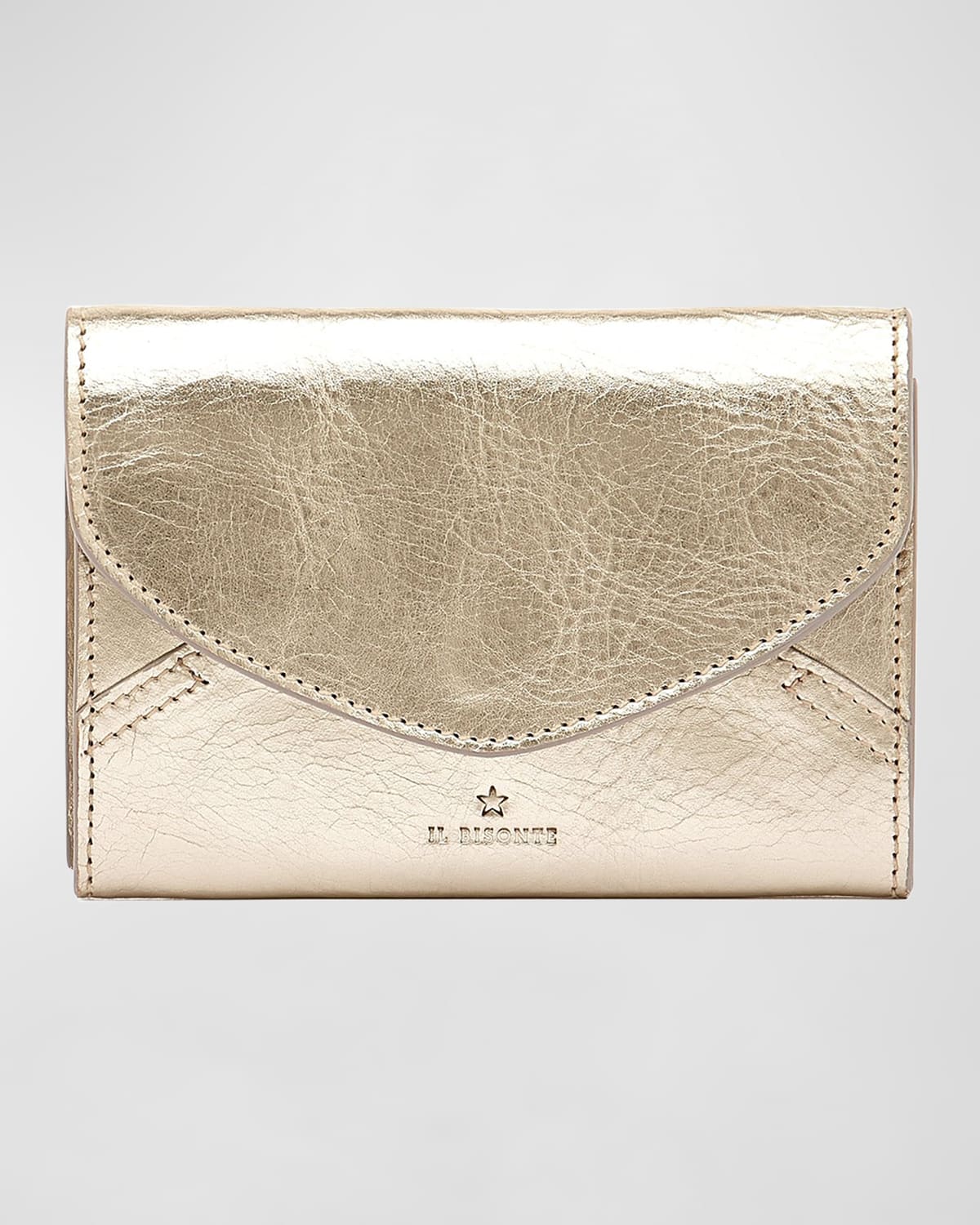 Esperia Medium Metallic Leather Wallet
