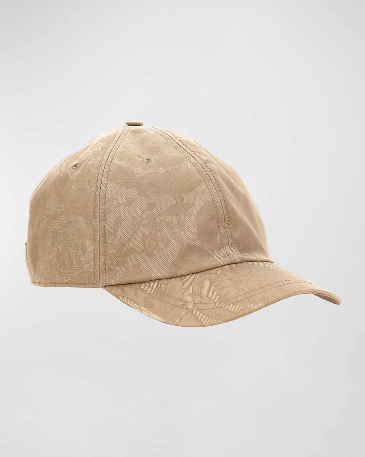 Versace Men's Jacquard Barocco Baseball Hat In Sand