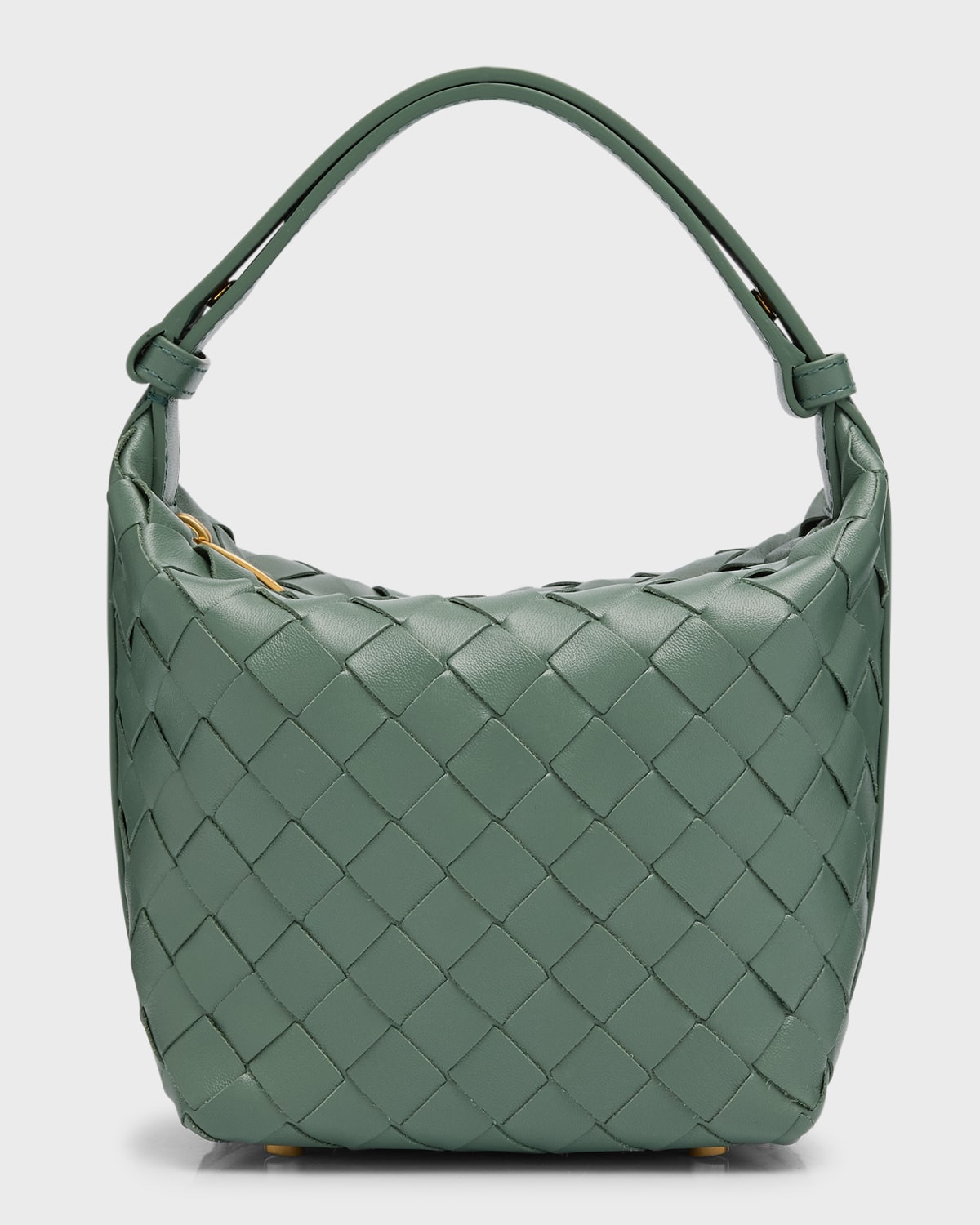 Bottega Veneta Women Candy Wallace Handbag In Aloe-gold