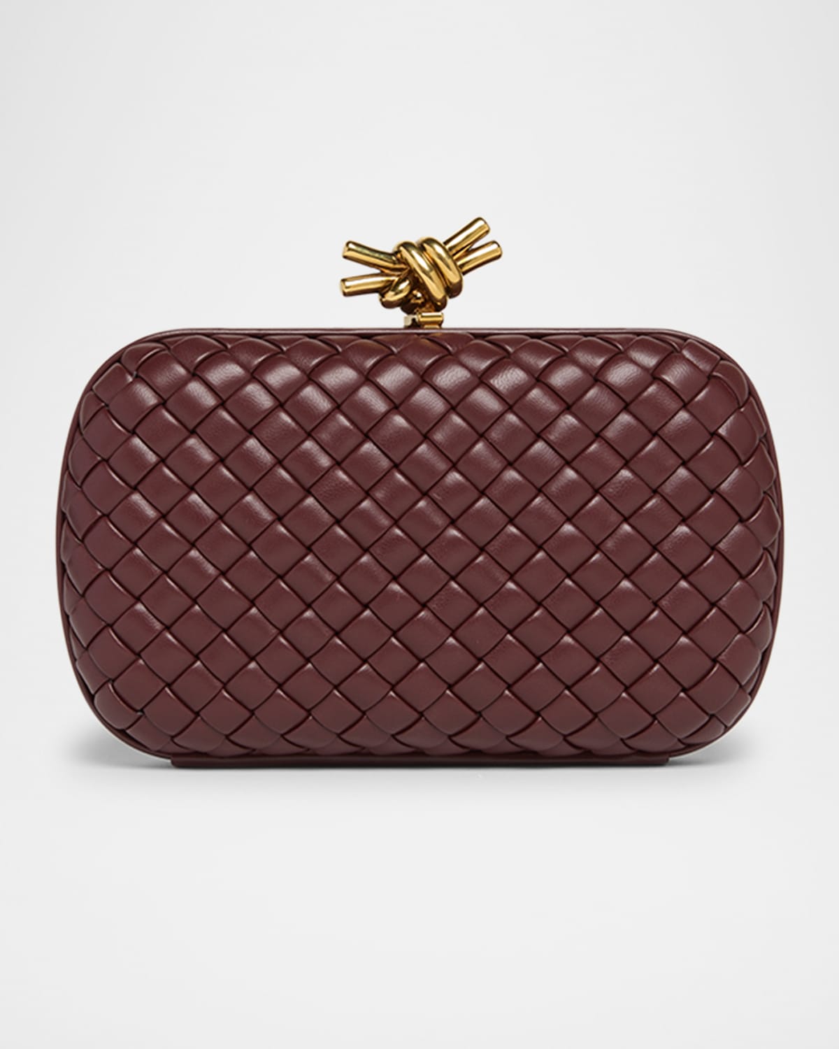Bottega Veneta Knot Bag In Madder Brown