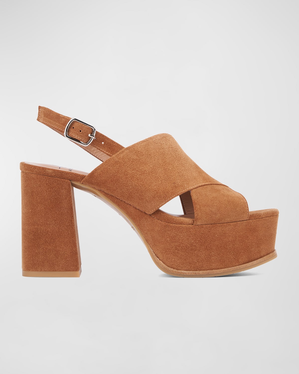 Aquatalia Nadina Platform Slingback Sandal In Whiskey