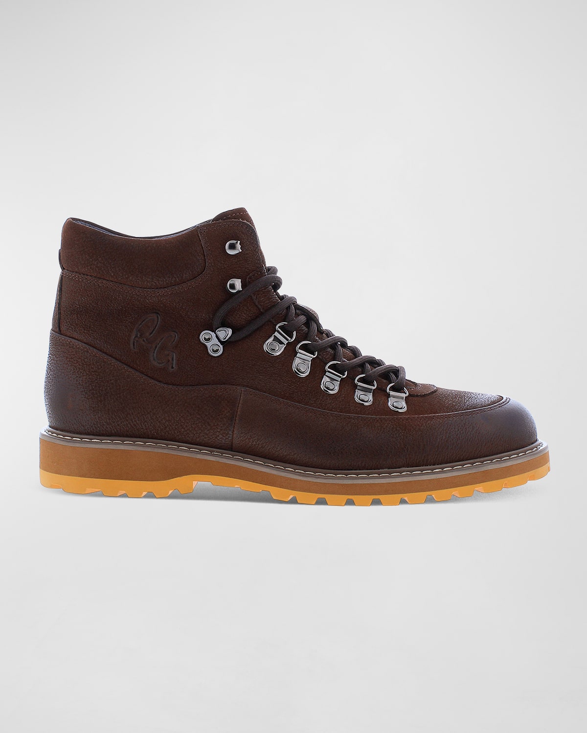 Shop Robert Graham Men's Sultan Leather Hiking Boots In Brown