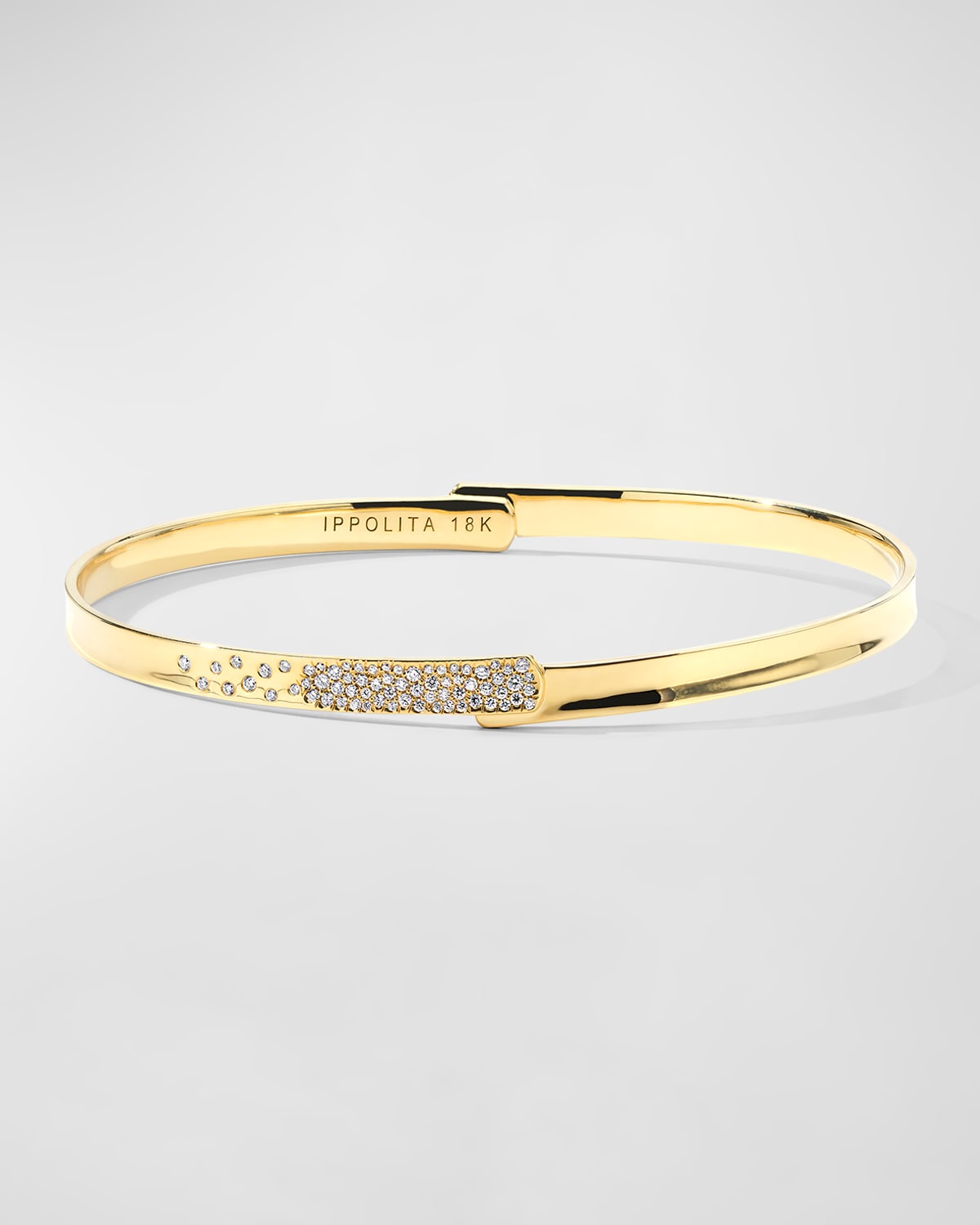 Ippolita Chimera 18k Gold Overlapping Bangle With Diamonds