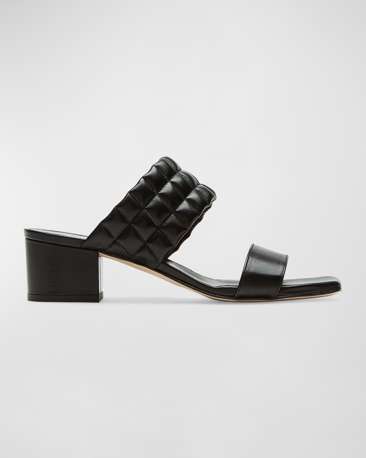 Rossy Quilted Leather Slide Mules