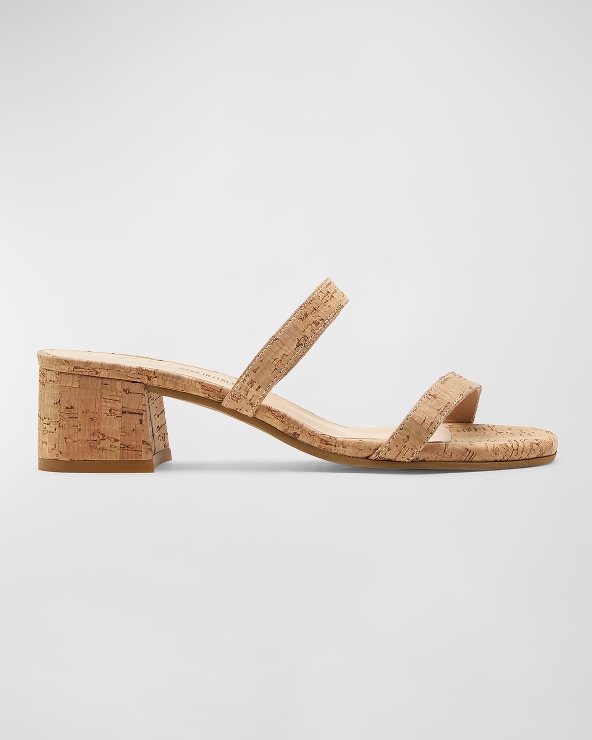 Bria Cork Two-Band Slide Sandals