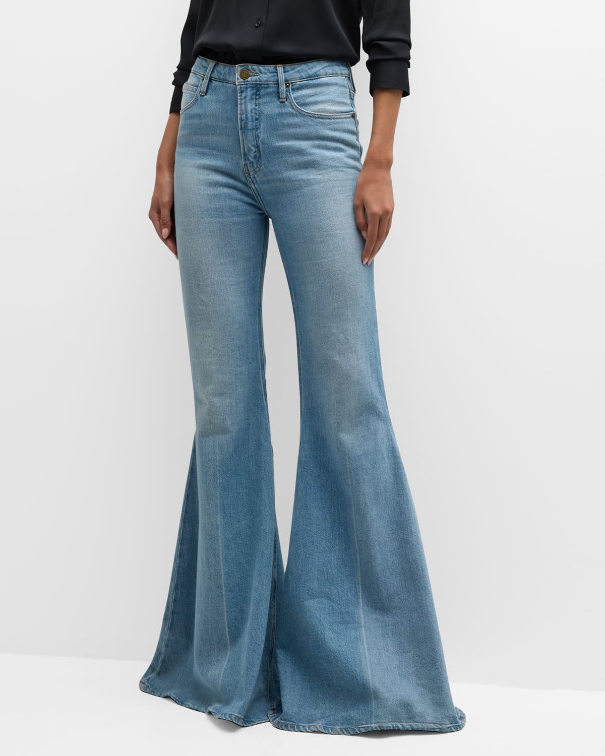 Shop Frame The Extreme Flare Jeans In Lovejoy