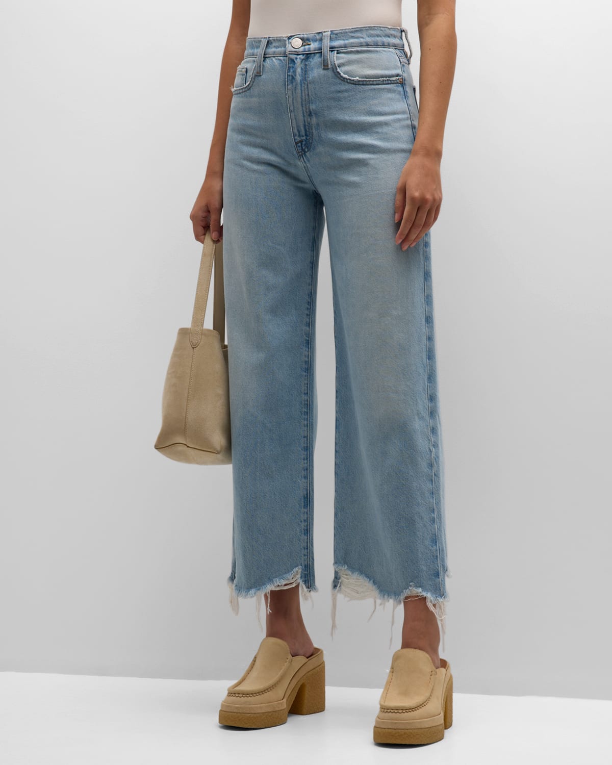 Le Jane Wide Crop Jeans