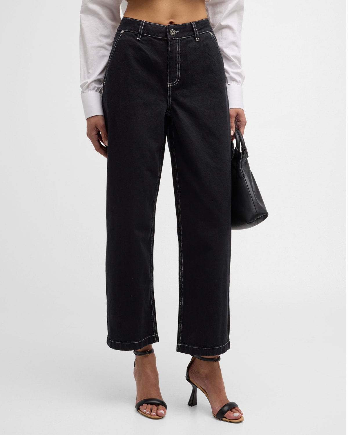 SIR Orlan Straight Cropped Jeans