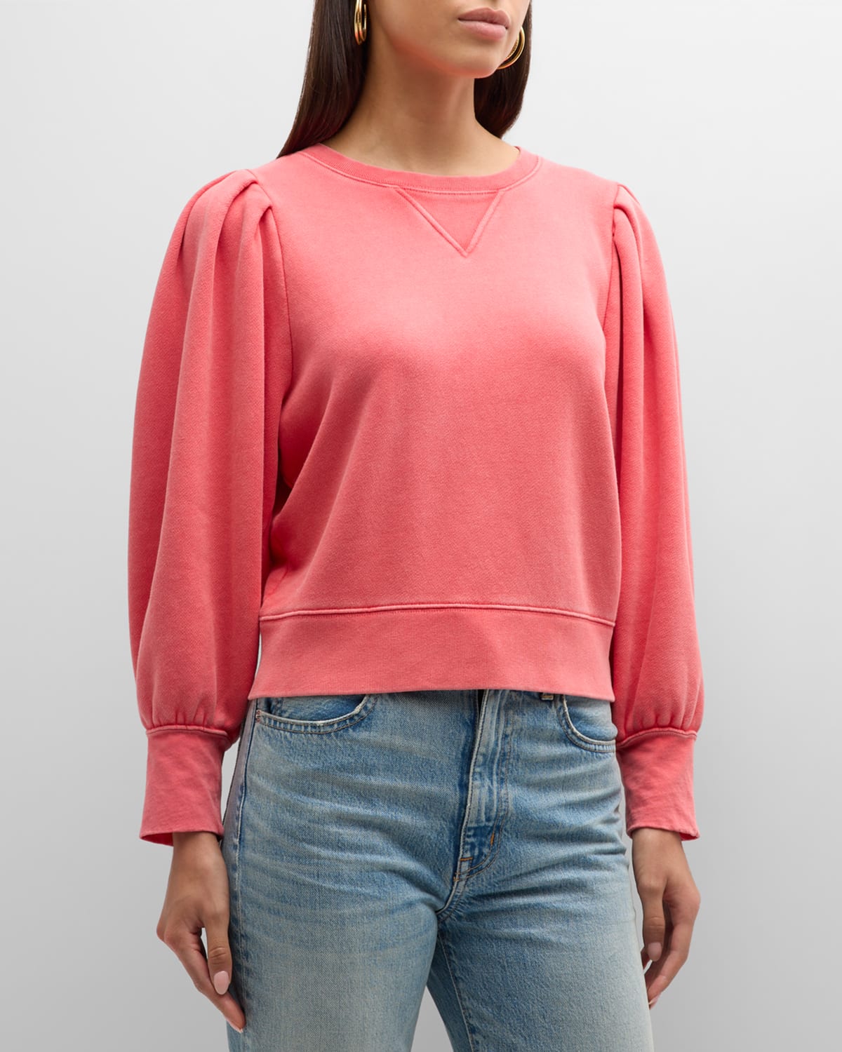 Shop Rails Tiffany Crewneck Sweatshirt In Cherry