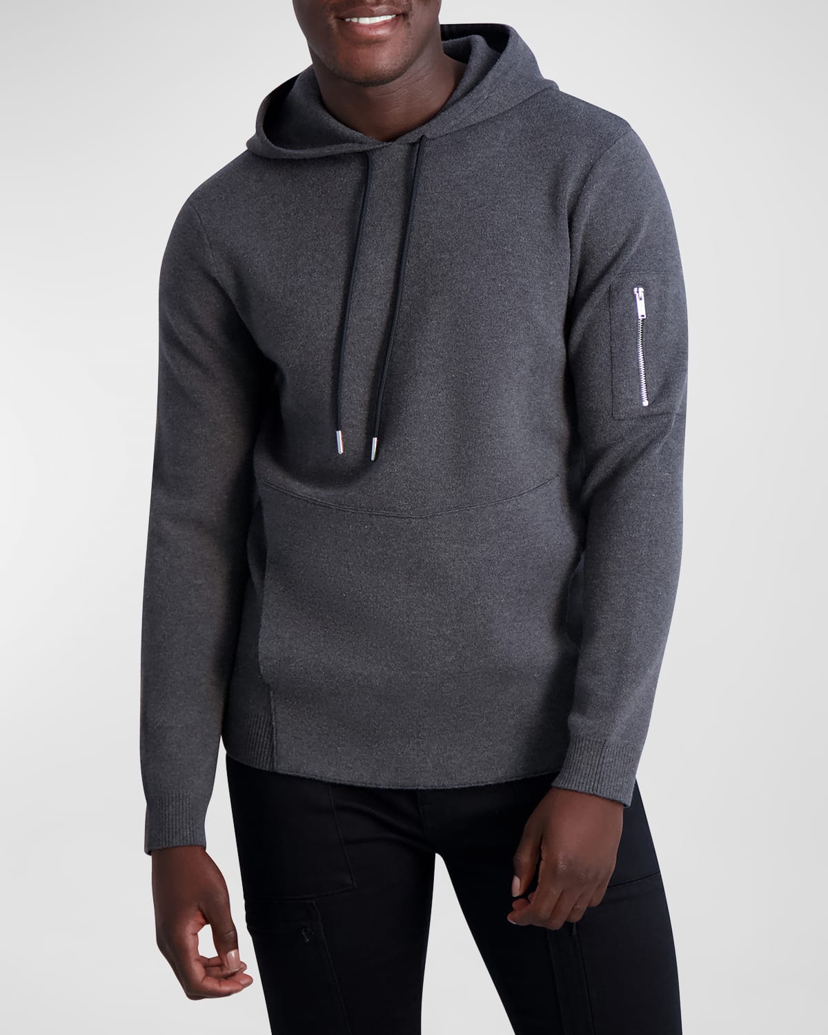 Karl Lagerfeld Pullover Hoodie In Grey