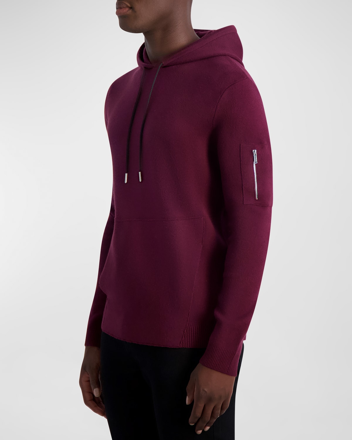 Karl Lagerfeld Pullover Hoodie In Wine