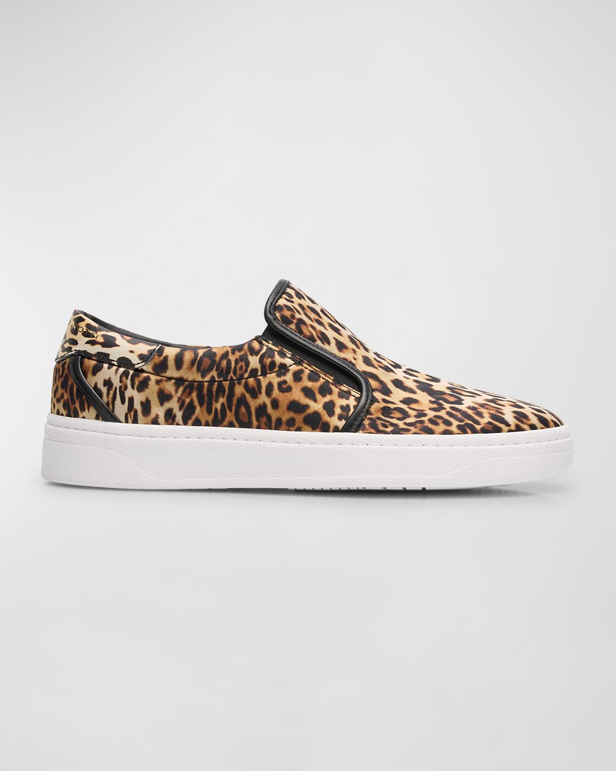 Giuseppe Zanotti Men's Gz94 Printed Silk and Leather Slip-On Sneakers