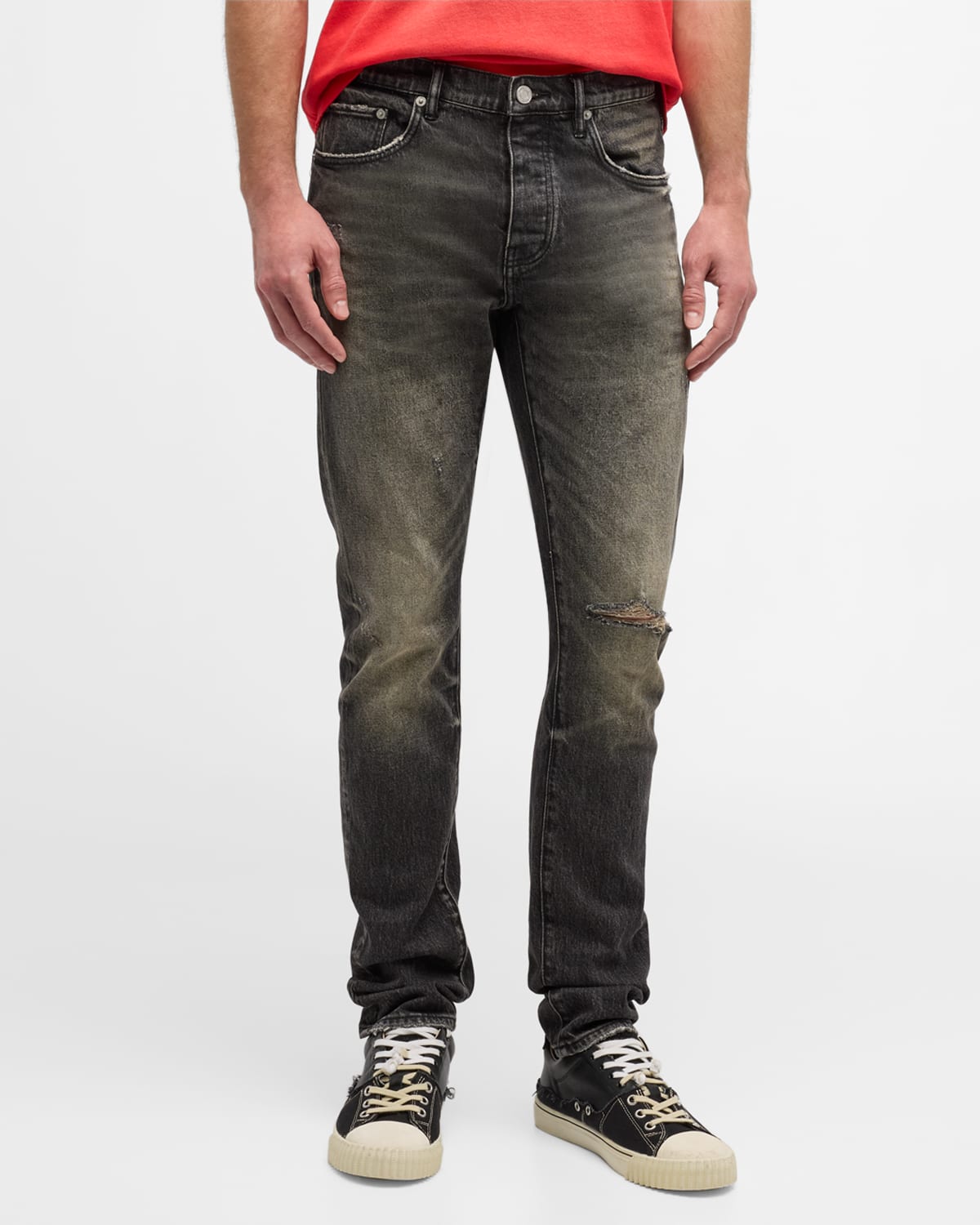 Men's P001 2 Year Dirty Fade Skinny Jeans