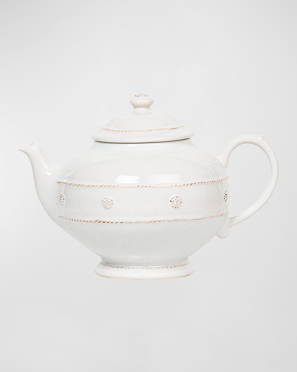 Juliska Berry & Thread Whitewash Teapot In White