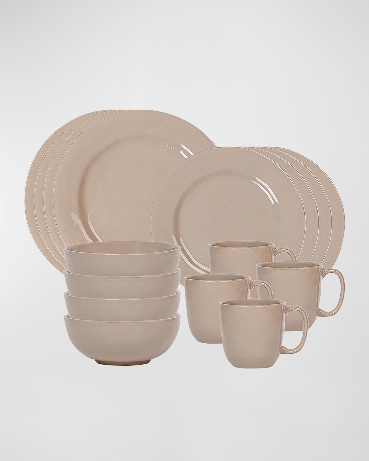 Juliska Puro 16-piece Dinnerware Set In Taupe