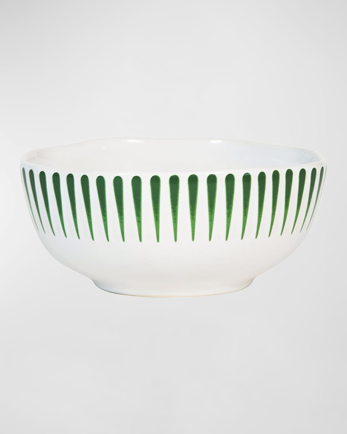 Juliska Sitio Stripe Basil Cereal/ice Cream Bowl In Basil