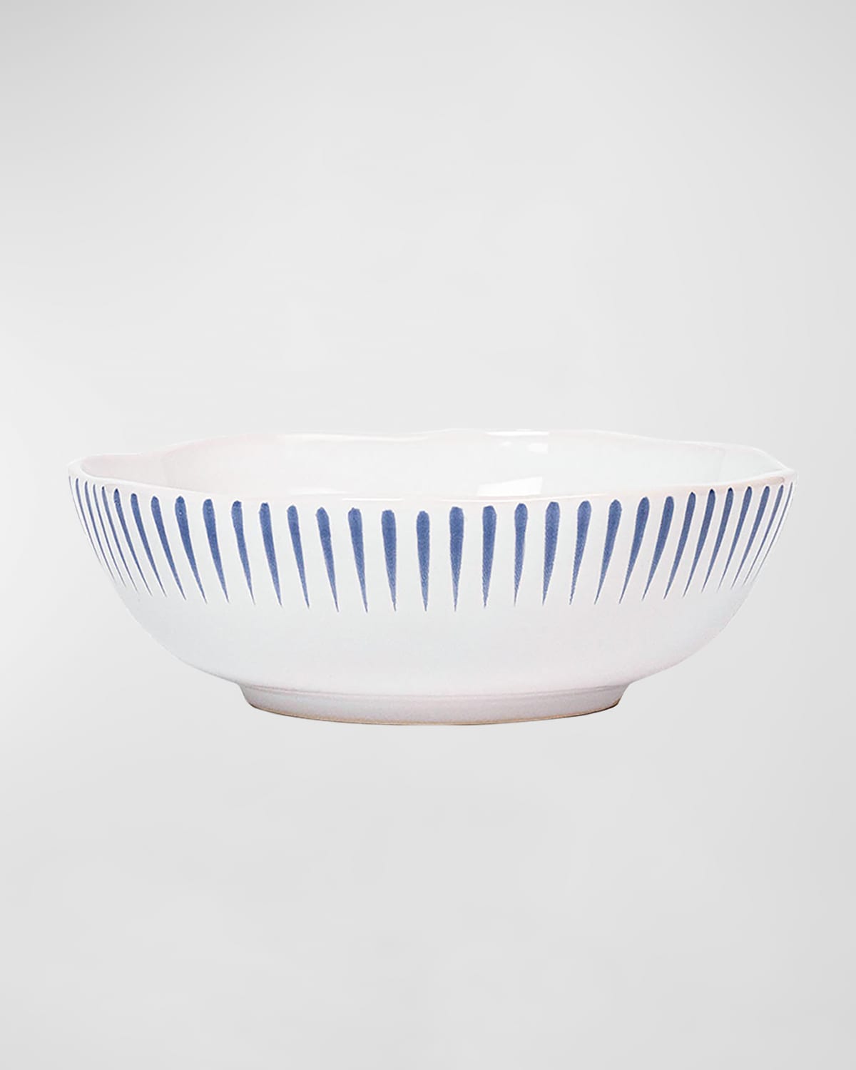 Sitio Stripe Delft Blue Coupe Bowl