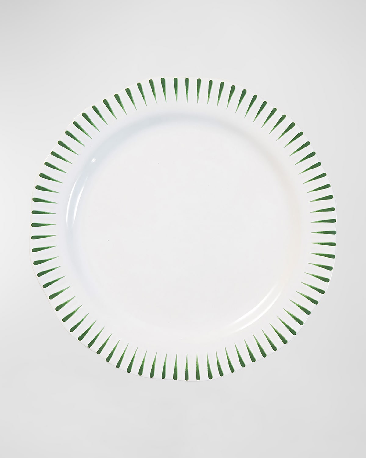 Sitio Stripe Dinner Plate, Basil