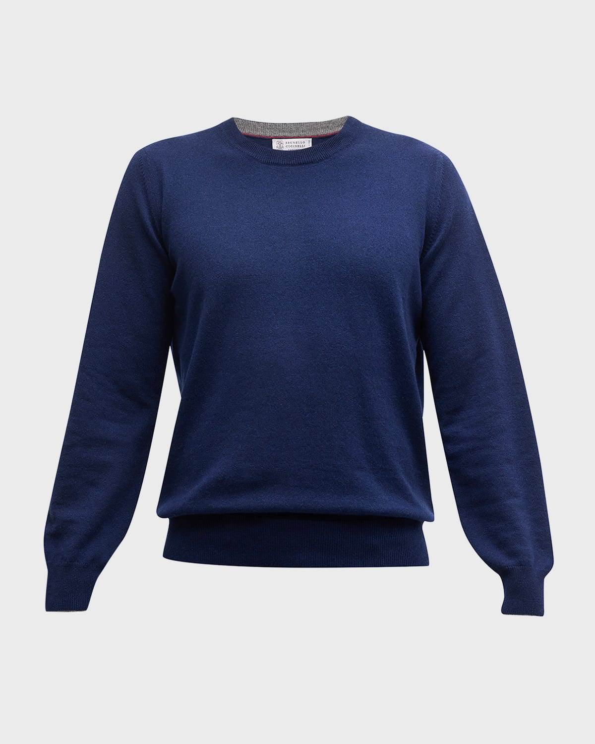 Brunello Cucinelli Men's Cashmere Raglan Crewneck Sweater In Ca058 Navy