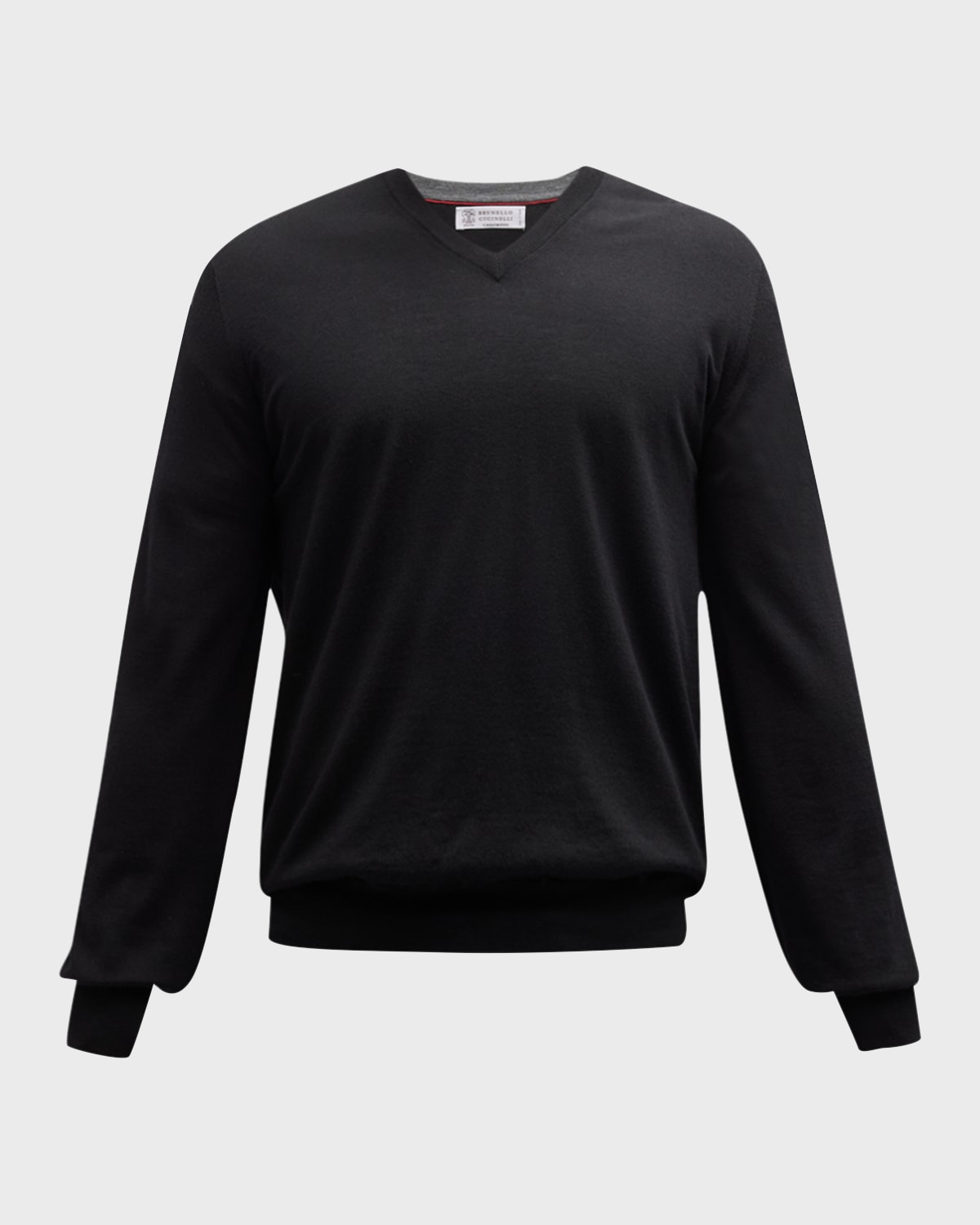 Brunello Cucinelli Men's Wool-cashmere V-neck Sweater In Ch101 Ch101