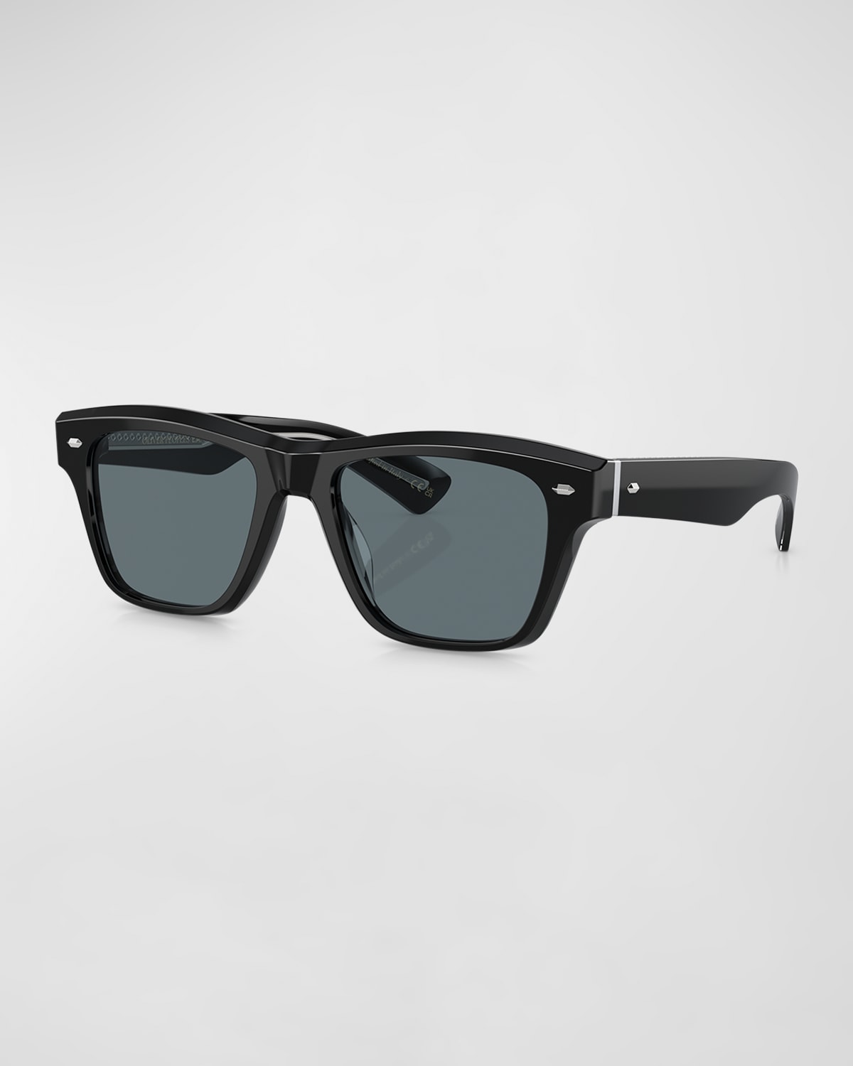 Oliver Peoples Men's Oliver Sixties Sun Acetate Square Sunglasses In Black