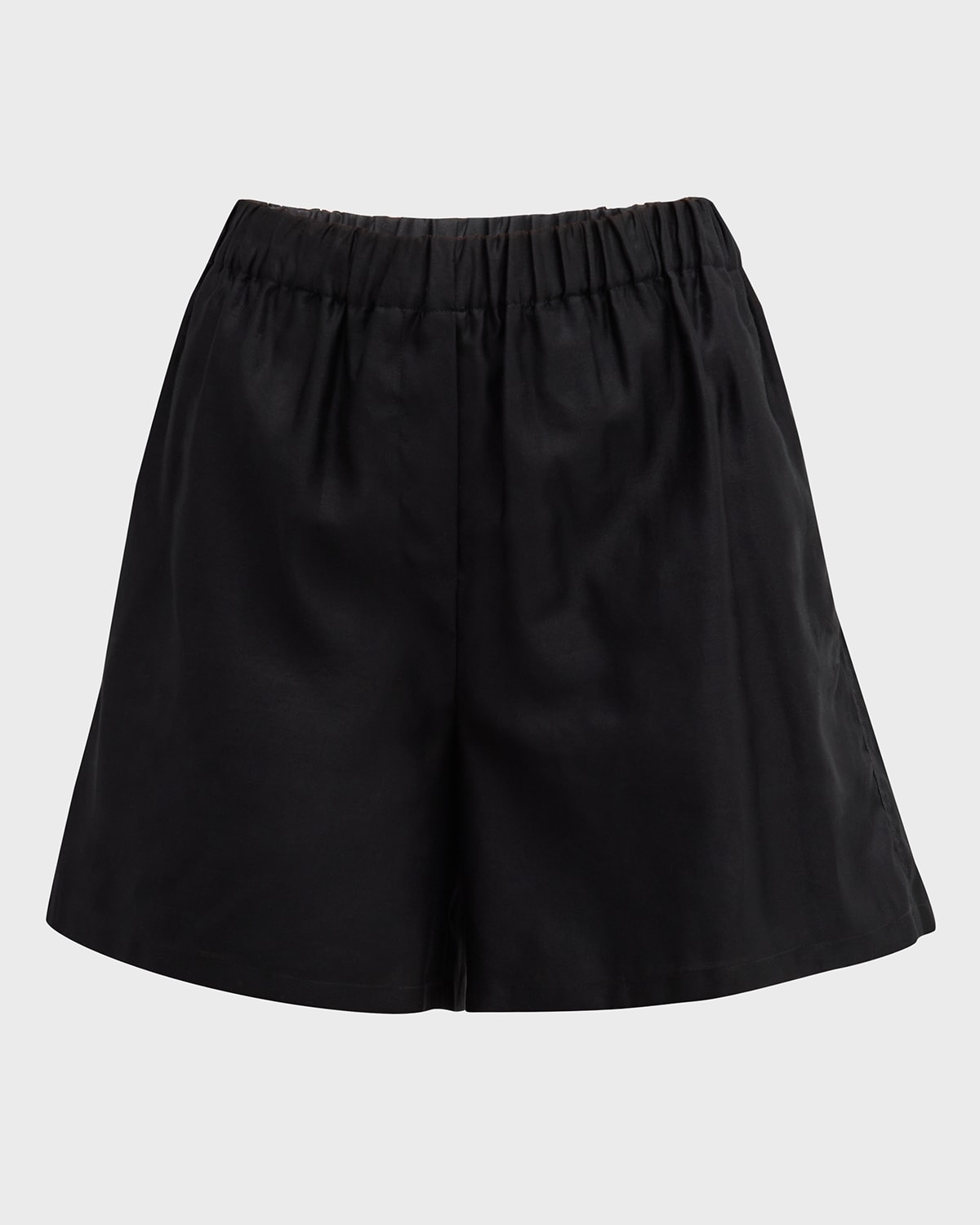 Shop Max Mara Piadena Pull-on Shorts In Black