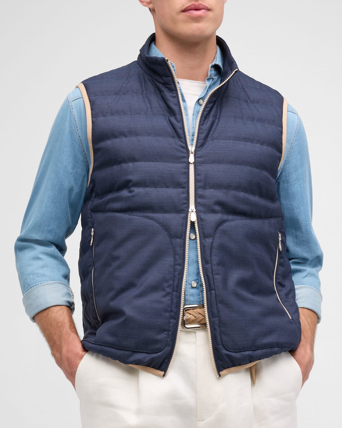 Men's Quilted Down Full-Zip Vest