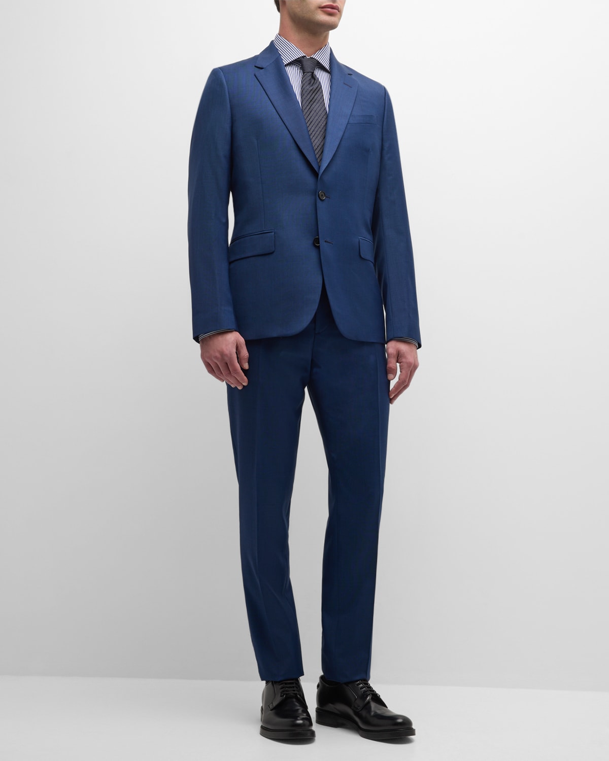 PAUL SMITH MEN'S TAILORED FIT WOOL TWO-BUTTON SUIT