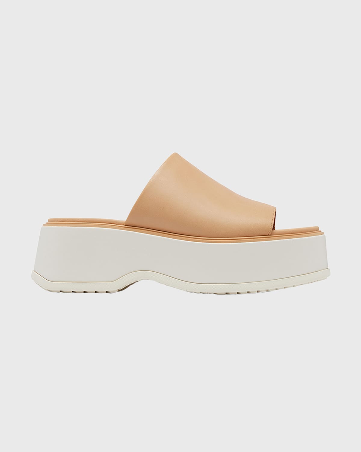 Dayspring Leather Platform Slide Sandals