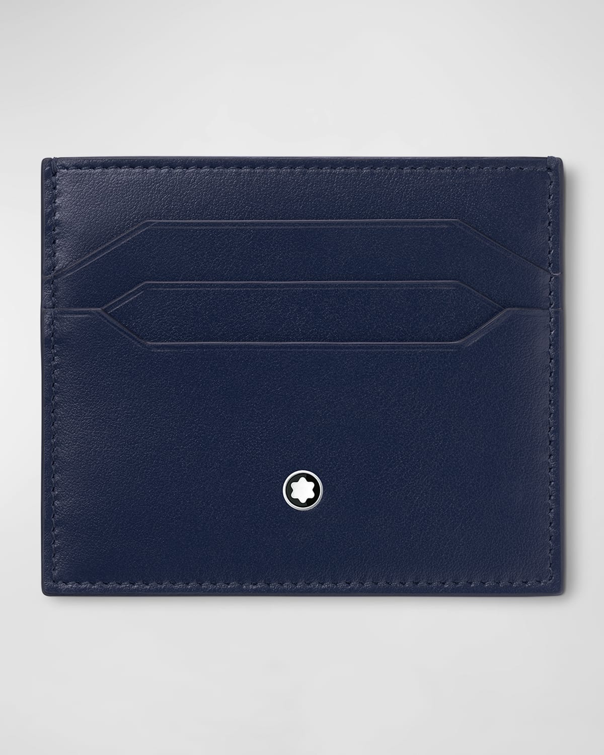 Montblanc Meisterstuck Card Holder Wallet In Blue