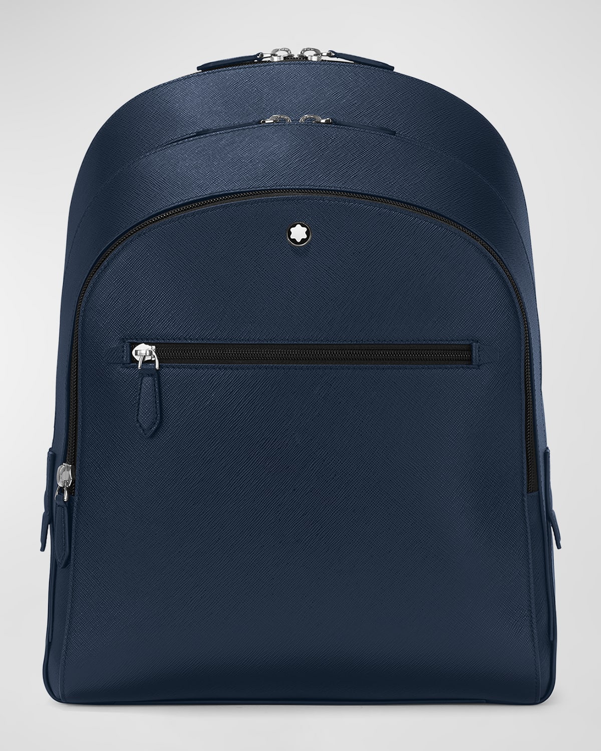 Shop Montblanc Men's Sartorial Medium 3-compartment Saffiano Leather Backpack In Blue