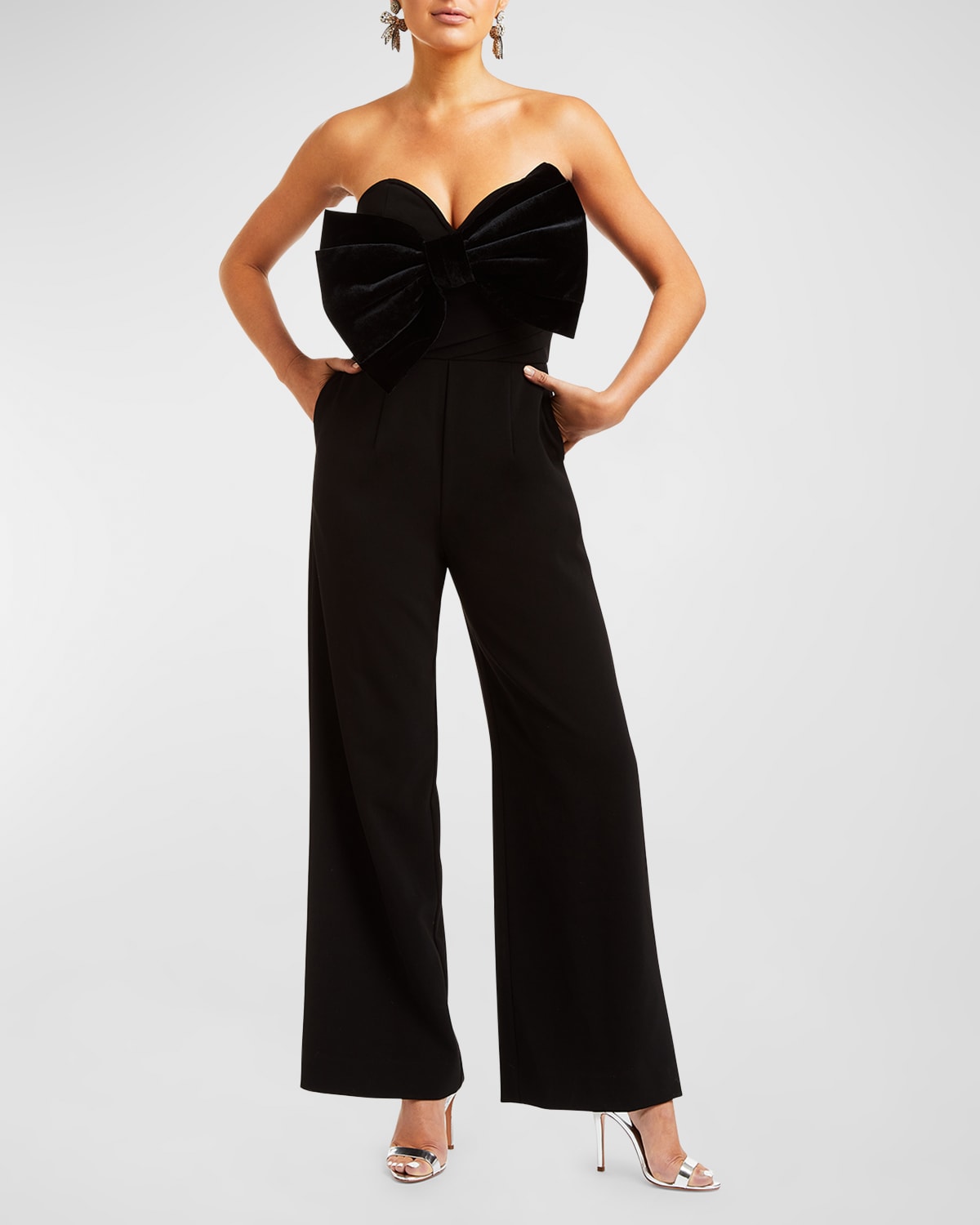 Jules Strapless Bow-Front Jumpsuit