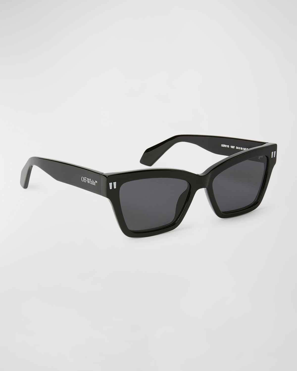 Off-white Cincinnati Acetate Cat-eye Sunglasses In Black Dark Grey